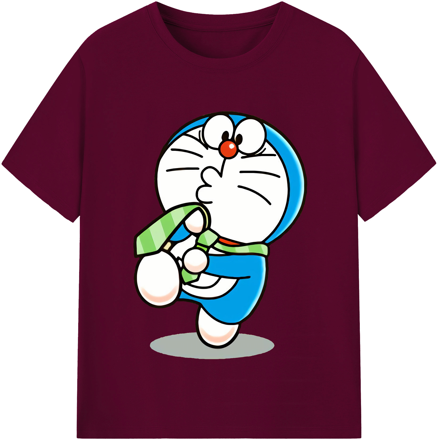 （画像用） ドラえもん Doraemon レディースカジュアルプリントTシャツ（綿100％）